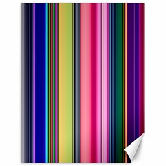 Pastel Colors Striped Pattern Canvas 12  X 16  by Bangk1t