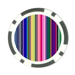 Pastel Colors Striped Pattern Poker Chip Card Guard by Bangk1t