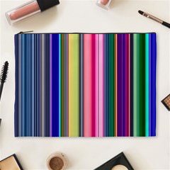 Pastel Colors Striped Pattern Cosmetic Bag (xl) by Bangk1t