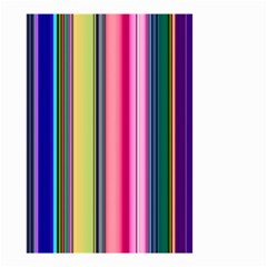 Pastel Colors Striped Pattern Small Garden Flag (two Sides) by Bangk1t