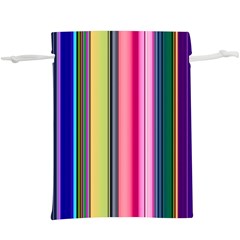 Pastel Colors Striped Pattern Lightweight Drawstring Pouch (xl) by Bangk1t