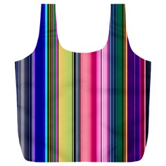 Pastel Colors Striped Pattern Full Print Recycle Bag (xxxl) by Bangk1t