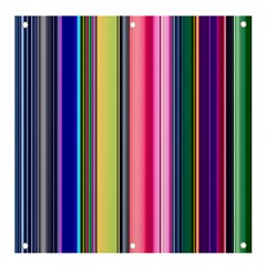 Pastel Colors Striped Pattern Banner And Sign 4  X 4  by Bangk1t