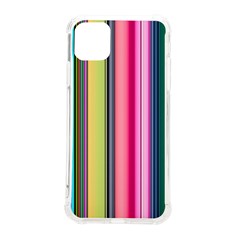 Pastel Colors Striped Pattern Iphone 11 Pro Max 6 5 Inch Tpu Uv Print Case by Bangk1t