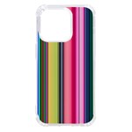 Pastel Colors Striped Pattern iPhone 14 Pro TPU UV Print Case Front