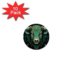 Bull Star Sign 1  Mini Buttons (10 Pack)  by Bangk1t