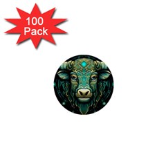 Bull Star Sign 1  Mini Buttons (100 Pack)  by Bangk1t