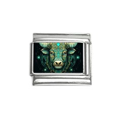 Bull Star Sign Italian Charm (9mm)