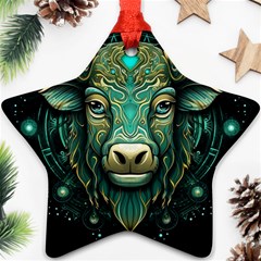 Bull Star Sign Star Ornament (two Sides) by Bangk1t