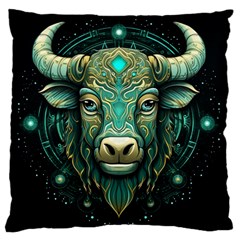 Bull Star Sign Standard Premium Plush Fleece Cushion Case (two Sides) by Bangk1t