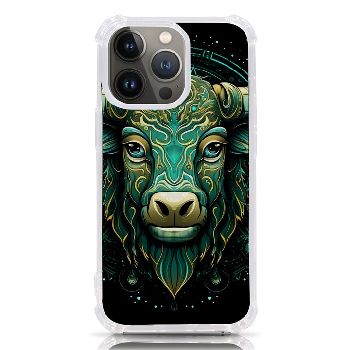 Bull Star Sign iPhone 13 Pro TPU UV Print Case