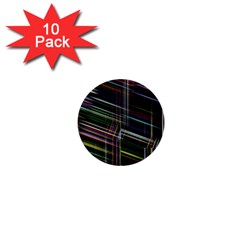 False Prismatic Black Background 1  Mini Buttons (10 Pack)  by Bangk1t