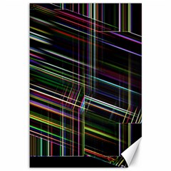 False Prismatic Black Background Canvas 12  X 18  by Bangk1t