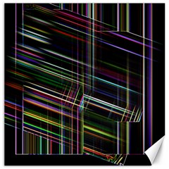 False Prismatic Black Background Canvas 20  X 20  by Bangk1t