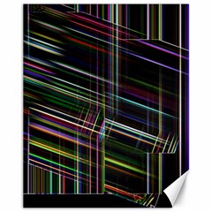 False Prismatic Black Background Canvas 11  X 14  by Bangk1t