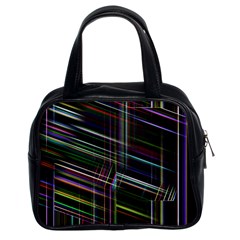 False Prismatic Black Background Classic Handbag (two Sides) by Bangk1t