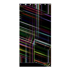 False Prismatic Black Background Shower Curtain 36  X 72  (stall)  by Bangk1t