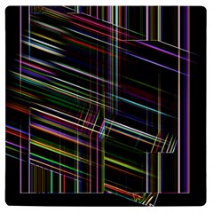 False Prismatic Black Background Uv Print Square Tile Coaster  by Bangk1t