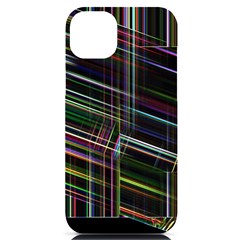 False Prismatic Black Background Iphone 14 Plus Black Uv Print Case by Bangk1t