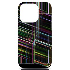 False Prismatic Black Background Iphone 14 Pro Black Uv Print Case by Bangk1t