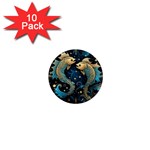 Fish Star Sign 1  Mini Magnet (10 pack)  Front