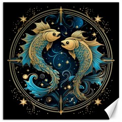 Fish Star Sign Canvas 20  X 20  by Bangk1t