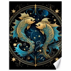 Fish Star Sign Canvas 18  X 24  by Bangk1t