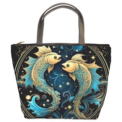 Fish Star Sign Bucket Bag by Bangk1t