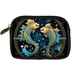 Fish Star Sign Digital Camera Leather Case by Bangk1t