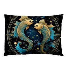 Fish Star Sign Pillow Case (two Sides) by Bangk1t