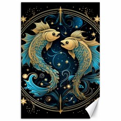 Fish Star Sign Canvas 20  X 30  by Bangk1t