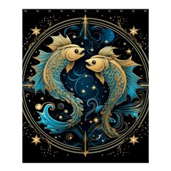 Fish Star Sign Shower Curtain 60  X 72  (medium)  by Bangk1t