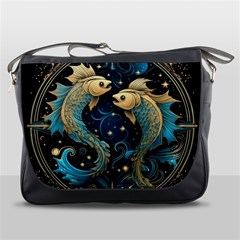 Fish Star Sign Messenger Bag by Bangk1t