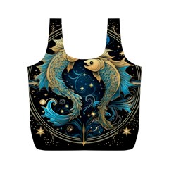 Fish Star Sign Full Print Recycle Bag (m) by Bangk1t