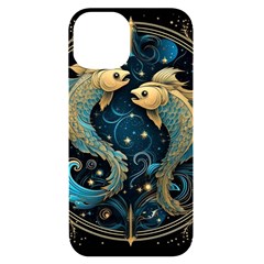 Fish Star Sign Iphone 14 Black Uv Print Case by Bangk1t