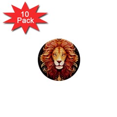 Lion Star Sign Astrology Horoscope 1  Mini Buttons (10 Pack)  by Bangk1t