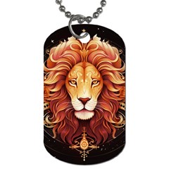 Lion Star Sign Astrology Horoscope Dog Tag (One Side)