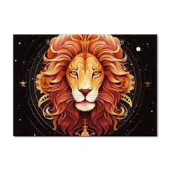 Lion Star Sign Astrology Horoscope Sticker A4 (10 pack)