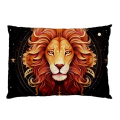 Lion Star Sign Astrology Horoscope Pillow Case (two Sides) by Bangk1t