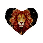 Lion Star Sign Astrology Horoscope Standard 16  Premium Heart Shape Cushions Front