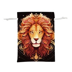 Lion Star Sign Astrology Horoscope Lightweight Drawstring Pouch (S)