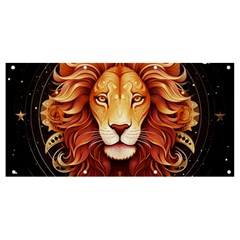 Lion Star Sign Astrology Horoscope Banner And Sign 8  X 4  by Bangk1t