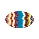 Line Vertical Lines Color Lines Sticker Oval (10 pack) Front