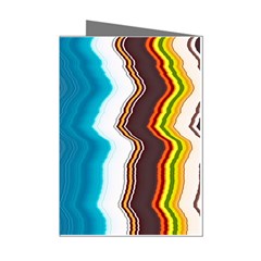 Line Vertical Lines Color Lines Mini Greeting Cards (pkg Of 8) by Bangk1t