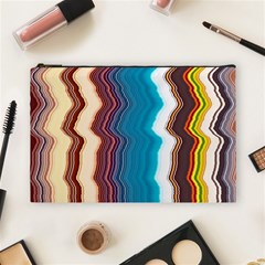 Line Vertical Lines Color Lines Cosmetic Bag (large) by Bangk1t