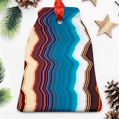 Line Vertical Lines Color Lines Bell Ornament (two Sides) by Bangk1t