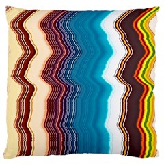 Line Vertical Lines Color Lines Large Cushion Case (one Side) by Bangk1t