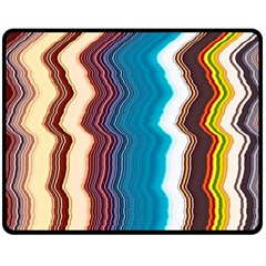 Line Vertical Lines Color Lines Two Sides Fleece Blanket (medium) by Bangk1t