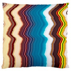 Line Vertical Lines Color Lines Large Premium Plush Fleece Cushion Case (one Side) by Bangk1t