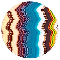 Line Vertical Lines Color Lines Round Trivet by Bangk1t